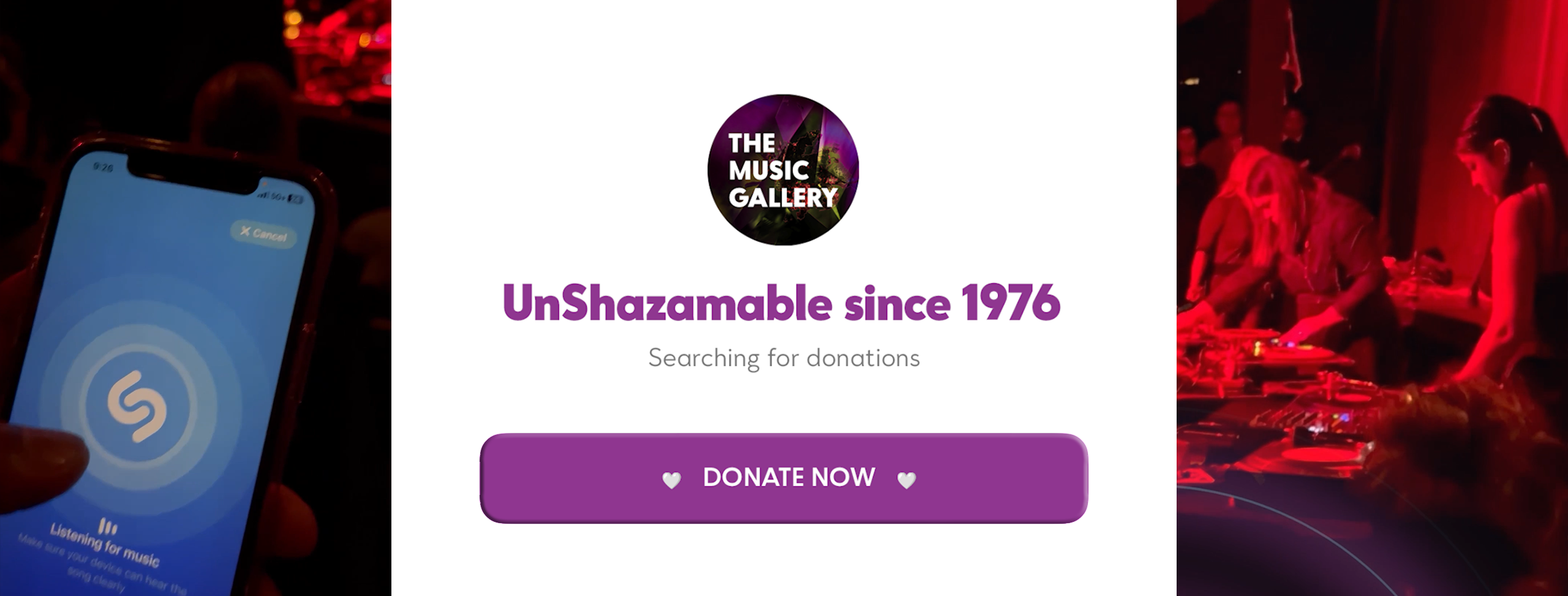 UnShazamable since 976 - Searching for Donations - Donate Now