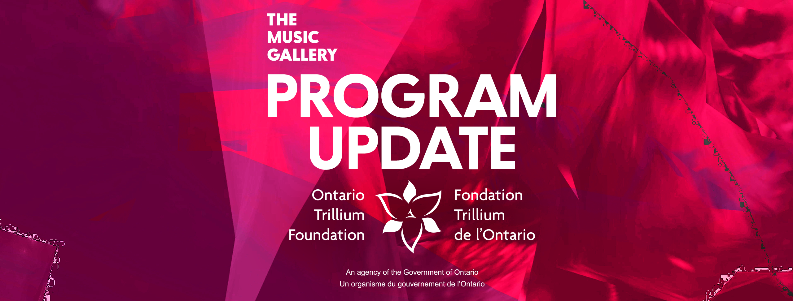 Program Update, Ontario Trillium Foundation Logo